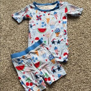 Little Sleepies Blue and Red Kids Pajama Set